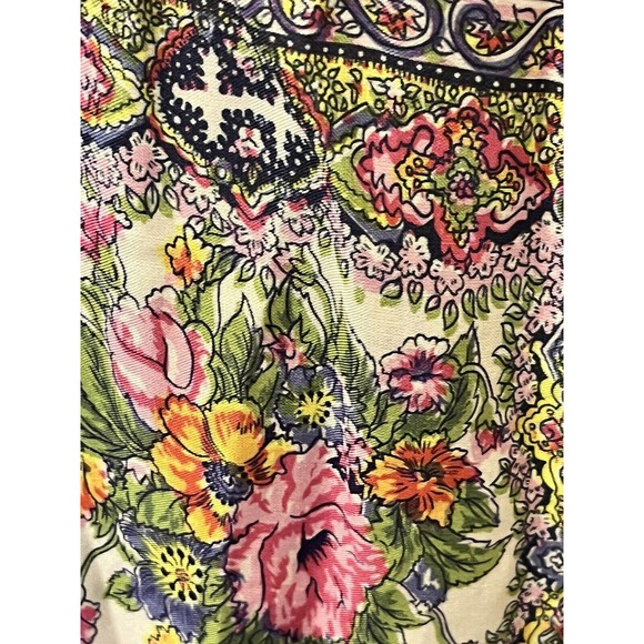 Anthropologie Maeve •S• Floral Print Ceresco Peasant Top Blouse BOHO Shirt Puff - Picture 11 of 12